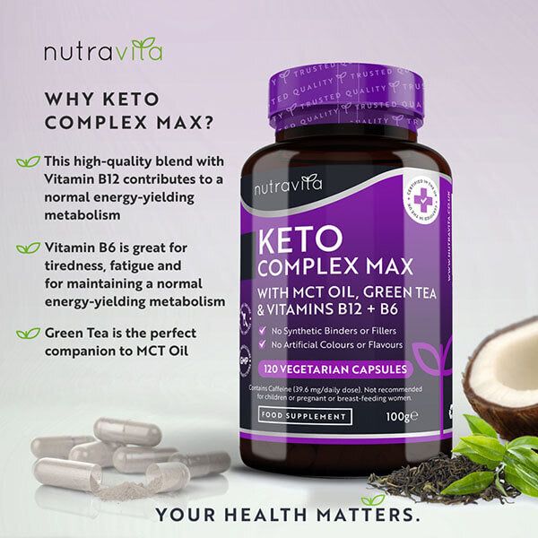 Nutravita Keto Complex Max - 120 Vegetarian Capsules