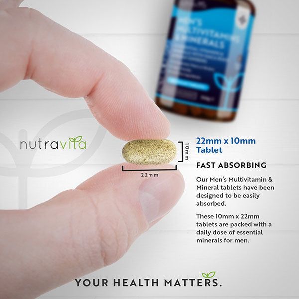 Nutravita Men's Multivitamins &amp;amp; Minerals - 180 Vegan Tablets