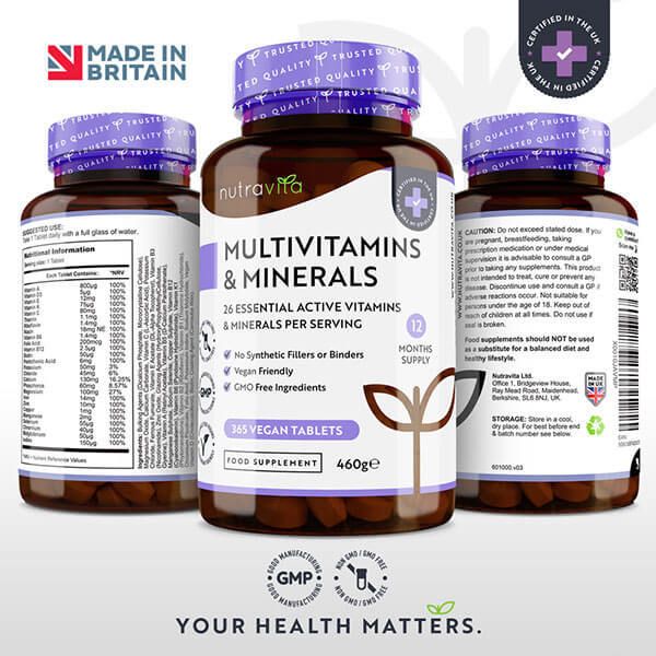Nutravita Multivitamins &amp;amp; Minerals - 365 Vegan Tablets