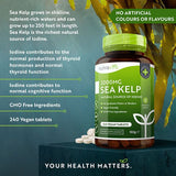 Nutravita Sea Kelp 2000mg - Iodine Source, 240 Vegan Tablets
