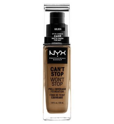 NYX Professional Makeup, Can't Stop Won't Stop Full Coverage Foundation GOLDEN