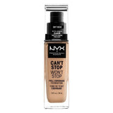 NYX Professional Makeup Cant Stop Foundation Porcelain SOFT BEIGE