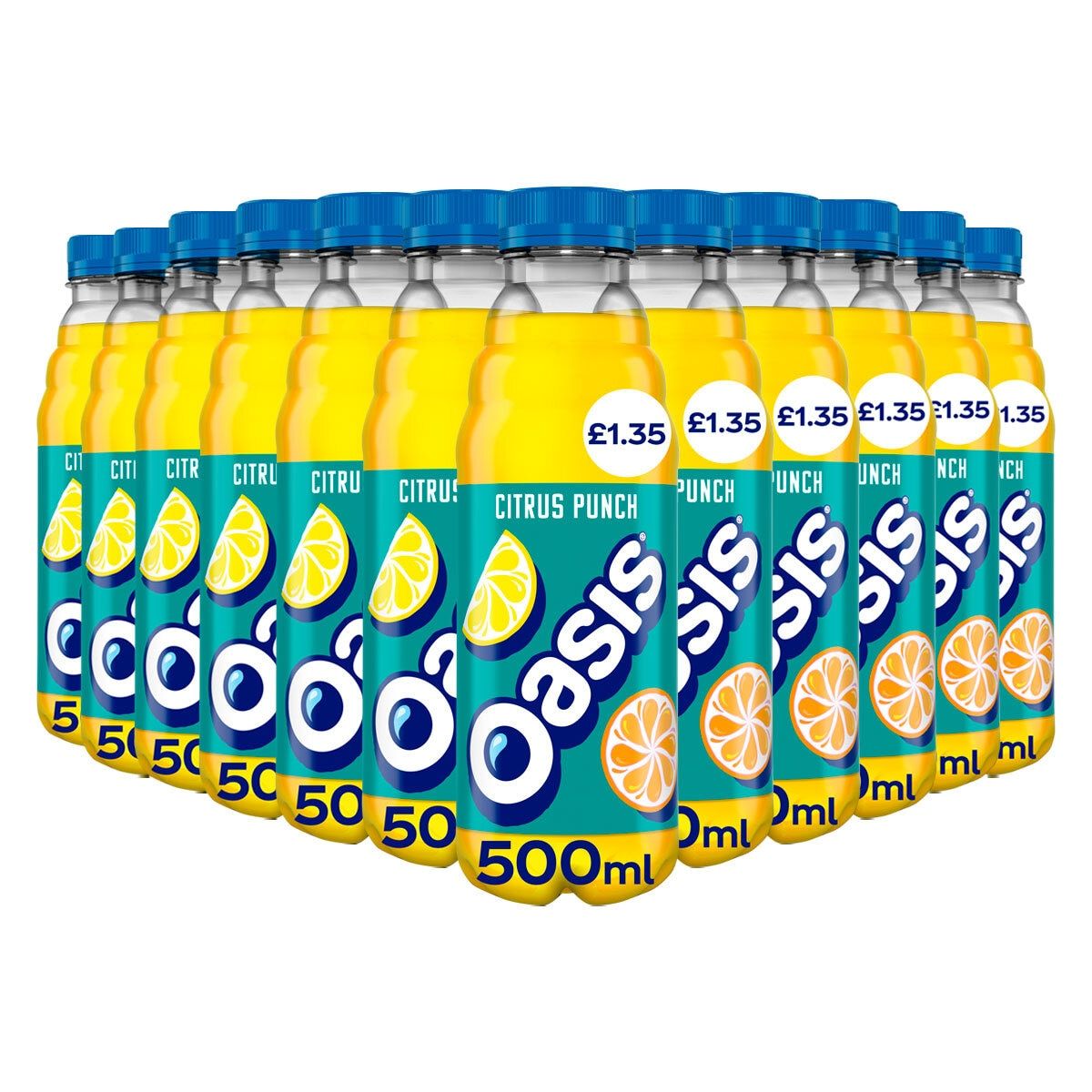 Oasis Citrus Punch PMP &amp;pound;1.35, 12 x 500ml