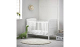 Obaby Grace Cot Bed, Cot Top Changer &amp;amp; Mattress &amp;ndash; White