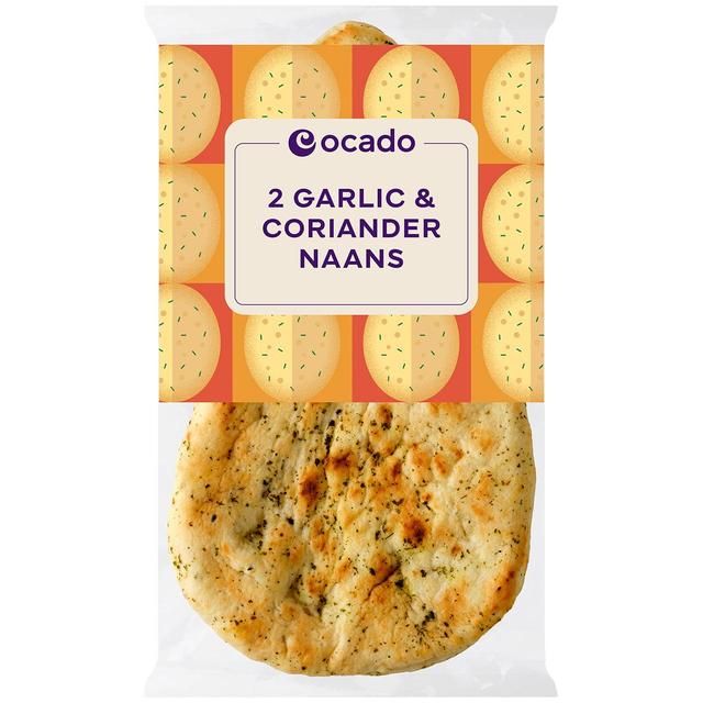 Ocado 2 Garlic &amp;amp; Coriander Naans   2 per pack