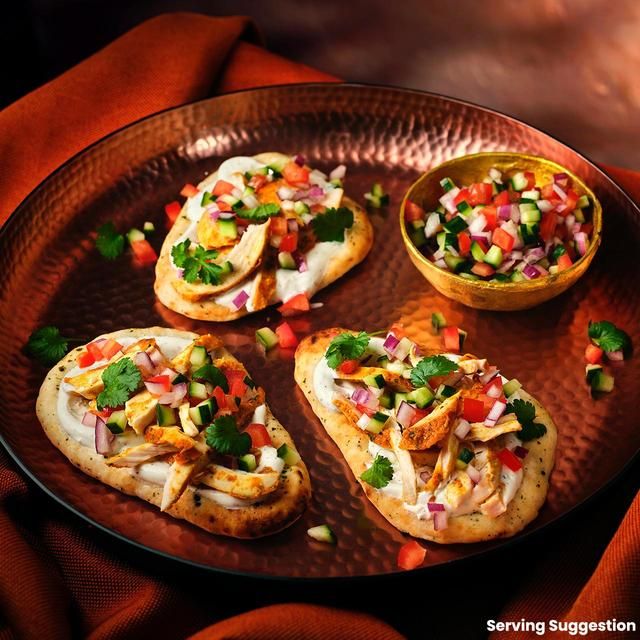 Ocado 6 Mini Garlic &amp;amp; Coriander Naans   6 per pack