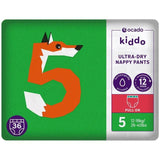 Ocado Kiddo Ultra-Dry Nappy Pants Size 5 (12-18kg)   36 per pack