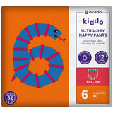 Ocado Kiddo Ultra-Dry Nappy Pants Size 6 (16kg+)   32 per pack