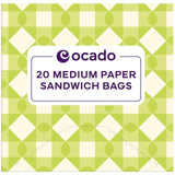 Ocado Medium Paper Sandwich Bags   20 per pack