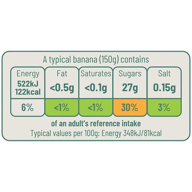 Ocado Organic Fairtrade Bananas   6 per pack