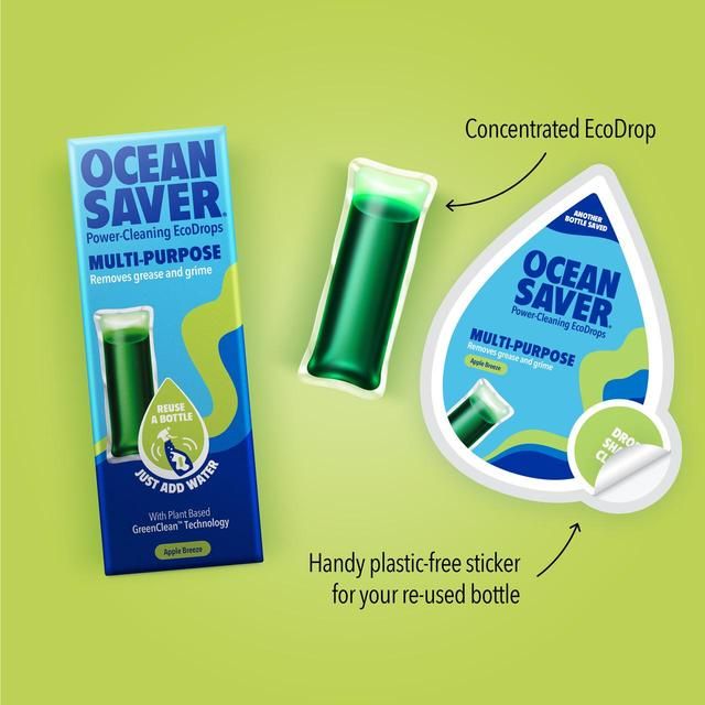 OceanSaver Multipurpose Cleaner EcoDrop Apple Breeze   10ml