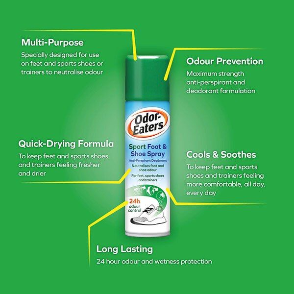 Odor Eaters Sports Foot &amp;amp; Shoe Spray 150ml