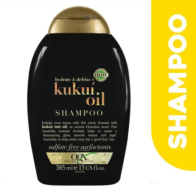 OGX Hydrate &amp;amp; Defrizz+ Kukui Oil pH Balanced Shampoo   385ml