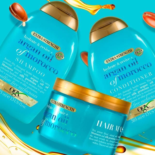 OGX Hydrate &amp;amp; Revive+ Argan Oil of Morocco Extra Strength Shampoo   385ml