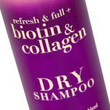 OGX Refresh &amp;amp; Full+ Biotin &amp;amp; Collagen Dry Shampoo 165ml