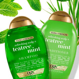 OGX Refreshing Scalp+ Teatree Mint Extra Strength Shampoo   385ml