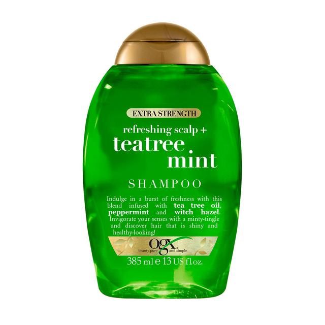OGX Refreshing Scalp+ Teatree Mint Extra Strength Shampoo   385ml