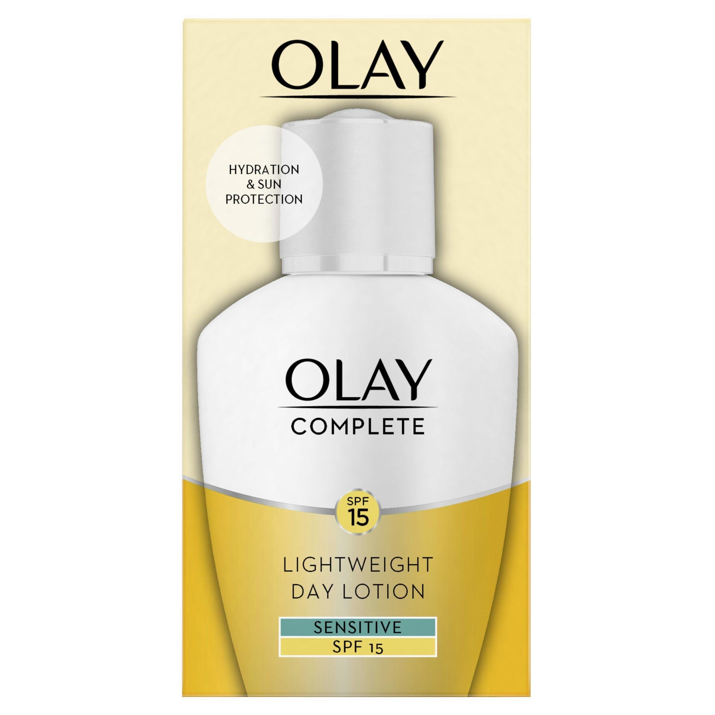 Olay Complete Moisturise &amp;amp; Glow Face Neck Lotion For Sensitive Skin with SPF15 100ml