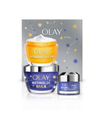Olay Giftset Vitamin C+AHA24 Day + Retinol24 Max Night Moisturiser 50ml &amp;amp; Retinol24 Max Night Eye Cream 15ml