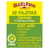 Old El Paso Flour Tortilla Fajita Wraps Family Pack   12 per pack