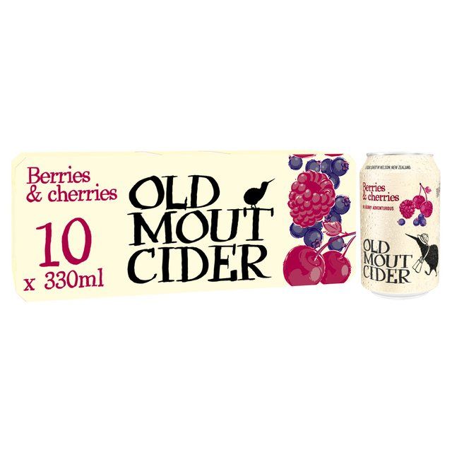 Old Mout Berries &amp;amp; Cherries Cider Cans   10 x 330ml