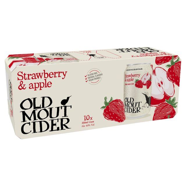 Old Mout Cider Strawberry &amp;amp; Apple   10 x 330ml