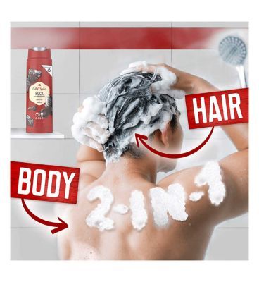 Old Spice Rock + Charcoal Shampoo &amp;amp; Shower Gel 400ml