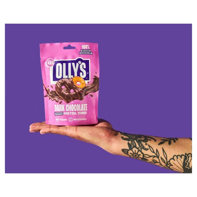 Olly's Pretzel Thins - Dark Chocolate   90g