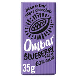 Ombar Blueberry &amp;amp; Acai Organic Vegan Fair Trade Chocolate    35g