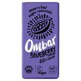Ombar Blueberry &amp;amp; Acai Organic Vegan Fair Trade Chocolate    35g