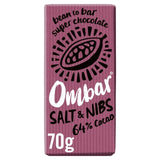 Ombar Salt &amp;amp; Nibs Organic Vegan Fair Trade Chocolate   70g