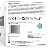 Omnitex Type IIR Disposable Surgical Face Mask, Black (50pk)