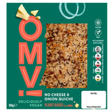 OMV! Deliciously Vegan No Cheese &amp;amp; Onion Quiche