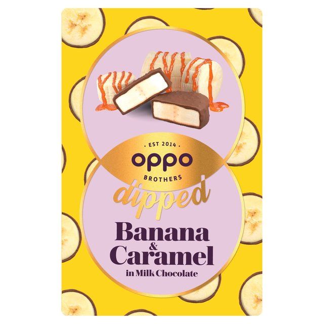 Oppo Brothers Dipped Banana &amp;amp; Caramel in Milk Chocolate   150g