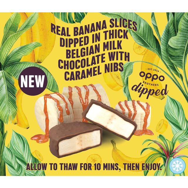 Oppo Brothers Dipped Banana &amp;amp; Caramel in Milk Chocolate   150g