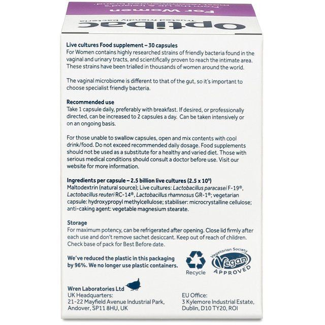 Optibac Probiotics For Women   30 per pack