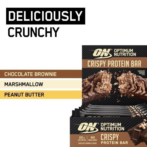 Optimum Nutrition Crispy Protein Bar Chocolate Brownie 65g