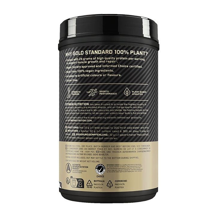 Optimum Nutrition Gold Standard 100% Plant French Vanilla Cr&amp;egrave;me 684g