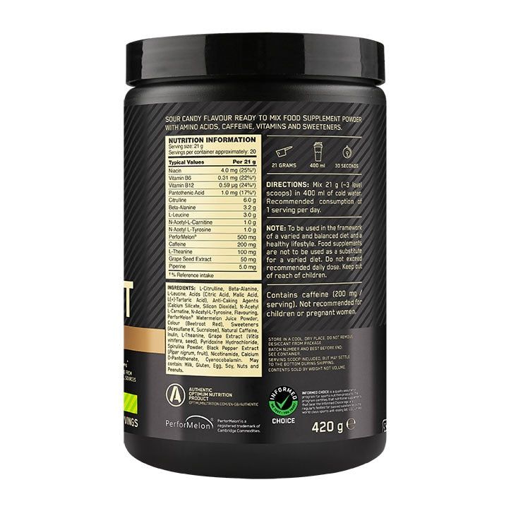 Optimum Nutrition Gold Standard Pre-Workout Advanced Fruit Punch 420g