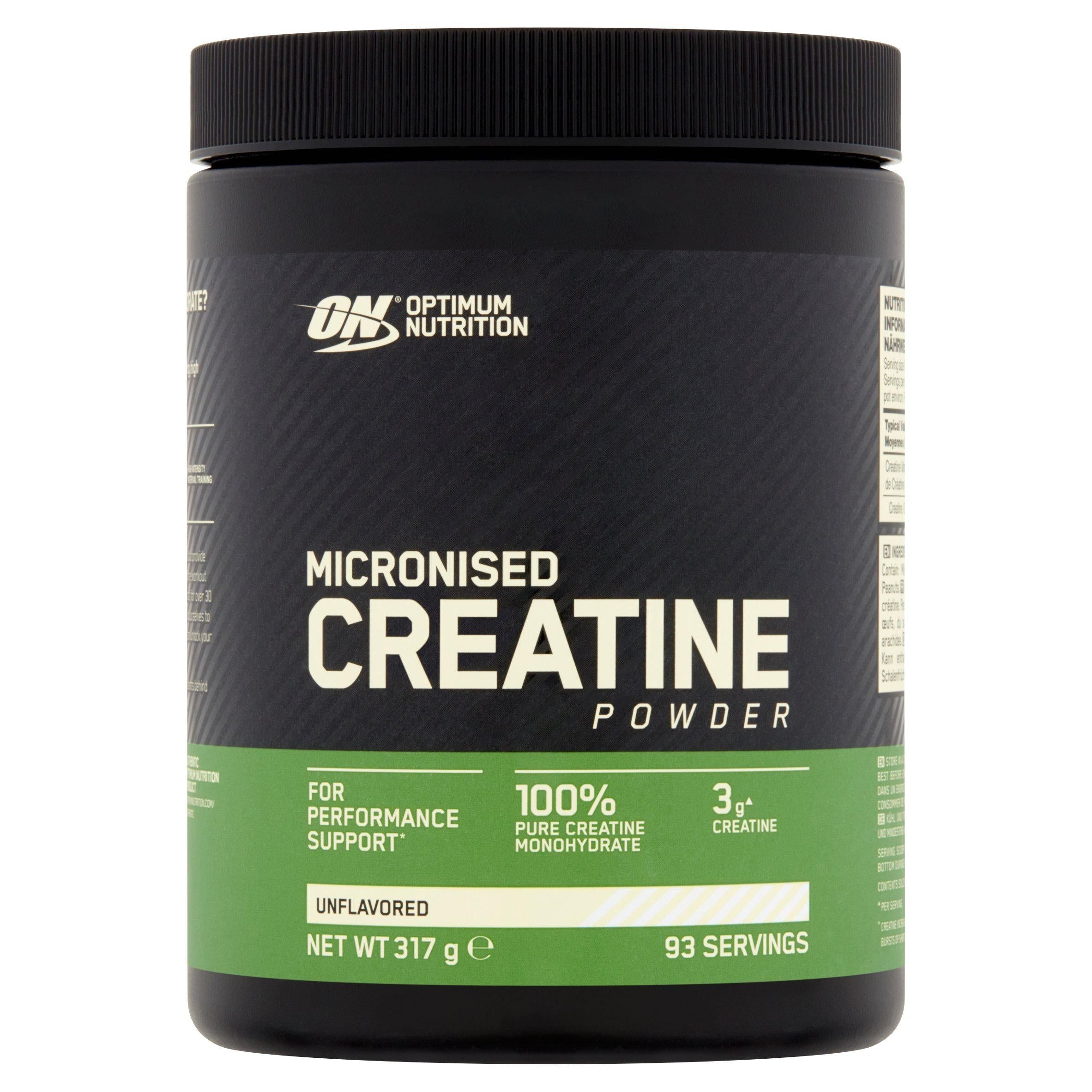 Optimum Nutrition Micronised Creatine Powder&amp;nbsp;Unflavoured 93 servings 317g