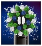 Oral-B CrossAction Toothbrush Head Black Edition with CleanMaximiser Technology, 8 Pack