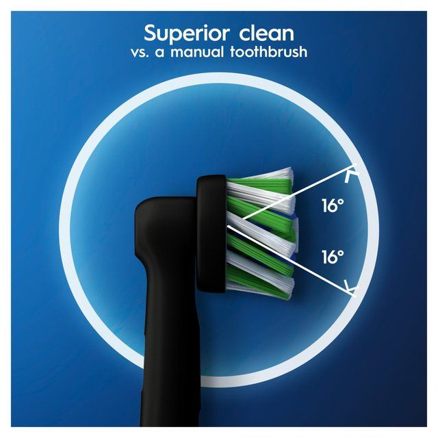 Oral B Crossaction Toothbrush Heads Black   4 per pack