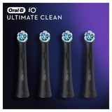 Oral-B iO Ultimate Clean Black Electric Toothbrush Heads    4 per pack