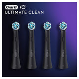 Oral B iO Ultimate Clean Brush Heads in Black 4 Pack
