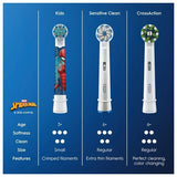 Oral B Kids Spiderman Replacement Toothbrush Heads Pack Of 4
