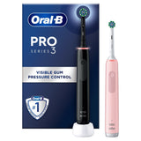 Oral-B Pro 3 - 3900 - Black &amp;amp; Pink Electric Toothbrushes