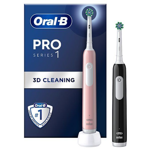Oral-B Pro Series 1 Pink &amp;amp; Black Electric Toothbrushes