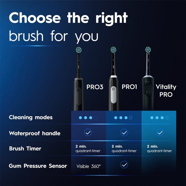 Oral-B Vitality PRO Black &amp;amp; Lilac (Duo Pack)   2 per pack