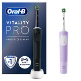 Oral-B Vitality Pro Black &amp;amp; Purple Electric Toothbrushes