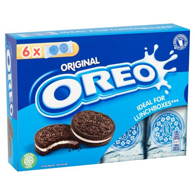 Oreo Chocolate Sandwich Biscuit Lunchbox   6 x 22g